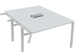 Uitbreiding Voor Bureau Bank 2 Personen - Wit - L120 Cm - Downtown-Workēa New