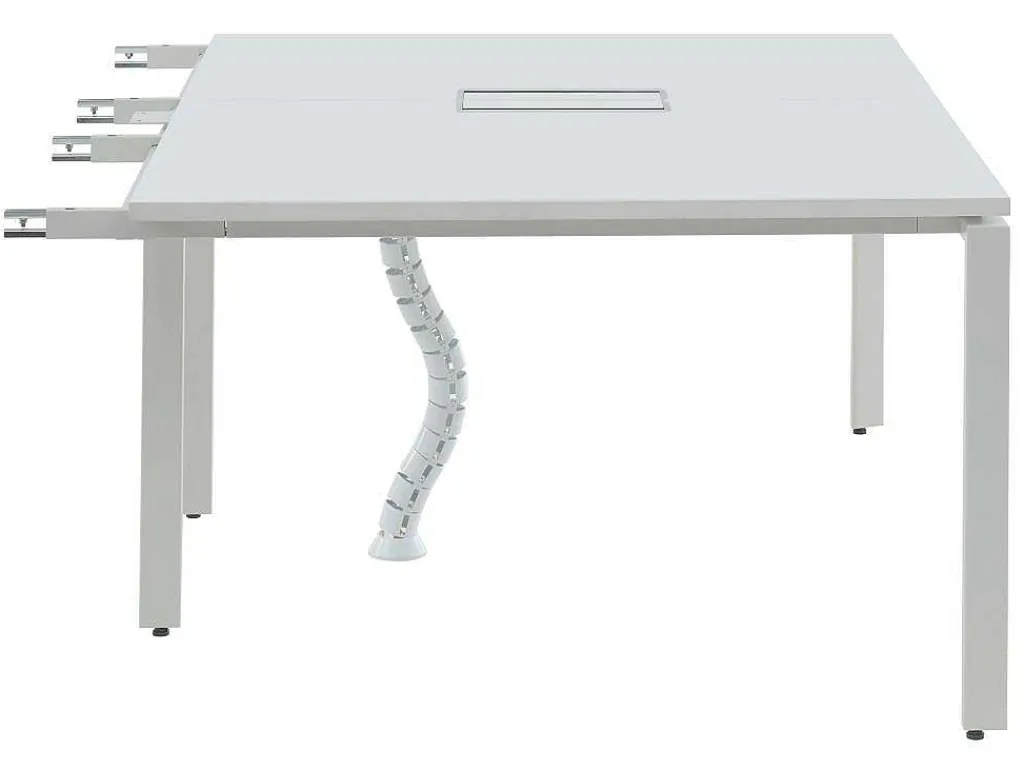 Uitbreiding Voor Bureau Bank 2 Personen - Wit - L120 Cm - Downtown-Workēa New