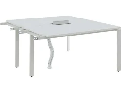 Uitbreiding Voor Bureau Bank 2 Personen - Wit - L140 Cm - Downtown-Workēa Clearance