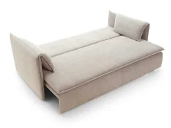 Uitklapbare Driezitsbank Van Beige Ribfluweel Teodora Van Pascal Morabito-Vente-unique Sale