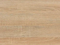 Uitschuifbare Eettafel 6 Tot 10 Plaatsen Van Mdf En Hevea - Naturel En Zwart - Catonav-Vente-unique Online