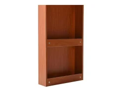 Uitschuifbare Kaptafel - 8 Laden En 1 Spiegel Met Led - Retrostijl - Bruin (Kruk Niet Inbegrepen)-ModernLuxe Hot