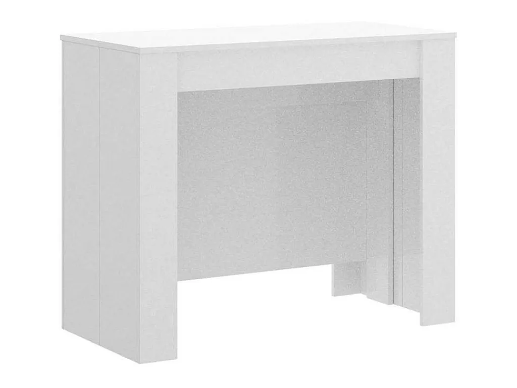 Uittrekbare Sidetabletafel Onega - 10 Personen - 4 Verlengstukken - Kleur: Wit-Vente-unique Sale
