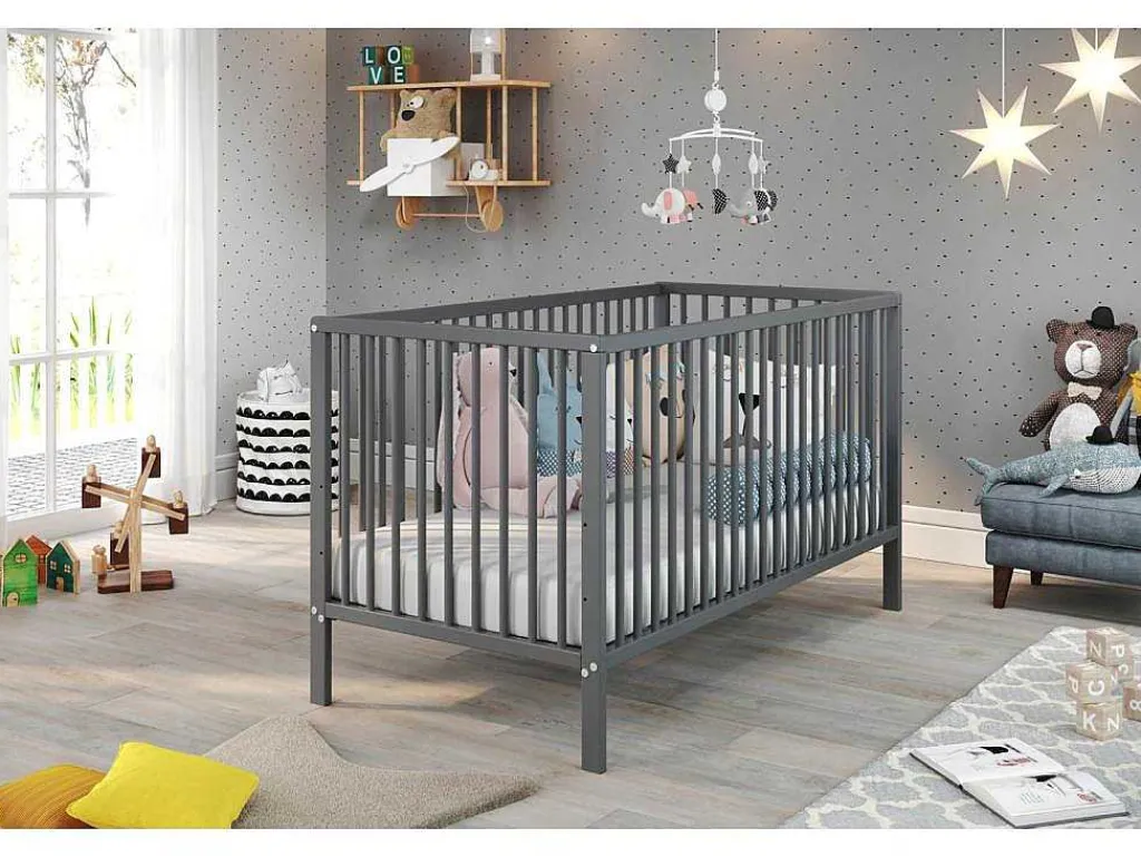 Universal Kinderbed Grijs Mat.-Vente-unique New