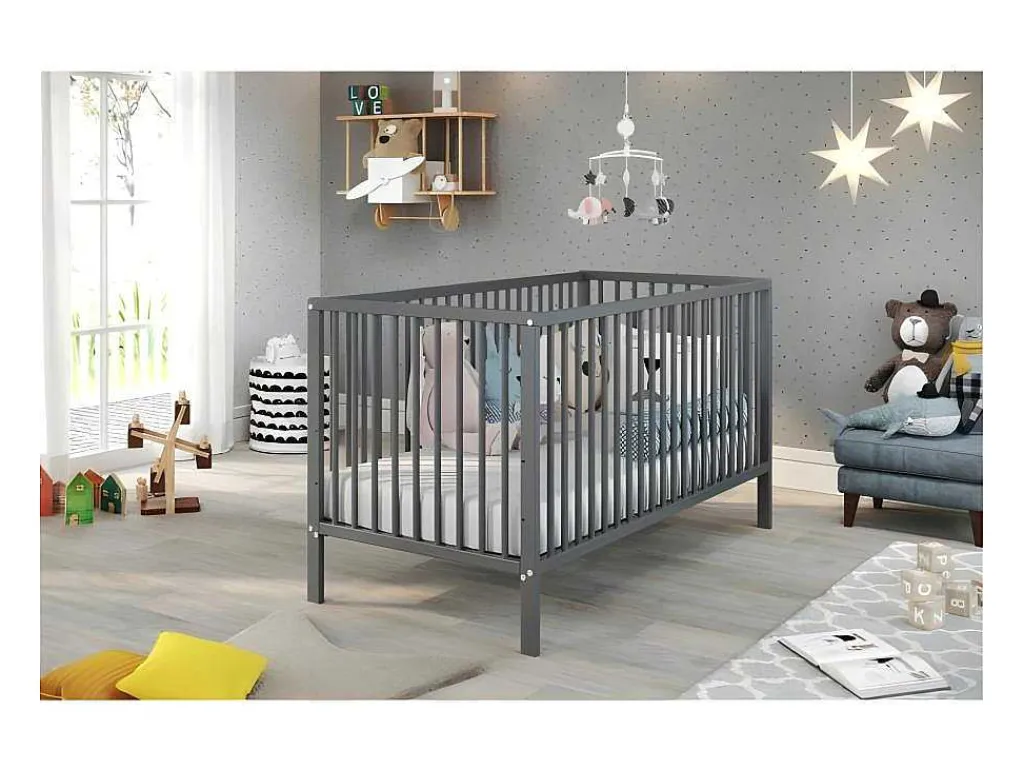 Universal Kinderbed Grijs Mat.-Vente-unique New