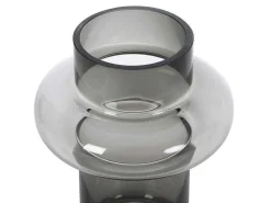 Vaas Van Getint Glas - D16,5 X H25 Cm - Glas - Gerookt Grijs - Valoit-OZAIA