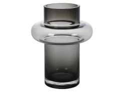 Vaas Van Getint Glas - D16,5 X H25 Cm - Glas - Gerookt Grijs - Valoit-OZAIA