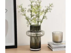 Vaas Van Getint Glas - D16,5 X H25 Cm - Glas - Gerookt Grijs - Valoit-OZAIA