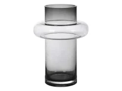 Vaas Van Getint Glas - D20,5 X H30 Cm - Glas - Gerookt Grijs - Valoit-OZAIA Sale