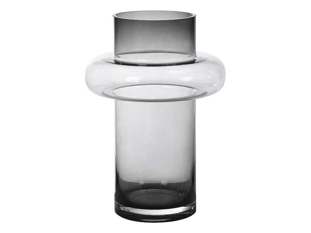 Vaas Van Getint Glas - D20,5 X H30 Cm - Glas - Gerookt Grijs - Valoit-OZAIA Sale