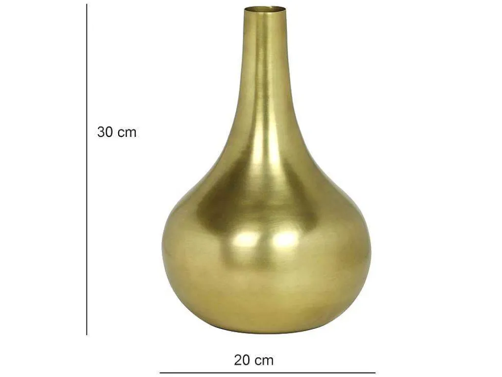 Vaas Van Goudkleurig Metaal - H30 Cm - Afwerking Van Antiek Messing - Gizeh-OZAIA Hot