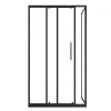 Vast Douchescherm Met Schuifdeur Met Industriele Stijl - Mat Zwart - 120 X 80 X 195 Cm - Toroni-Shower & Design Discount