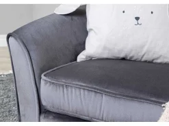 Velvet Bank Voor Kinderen Grijs.-Vente-unique Clearance