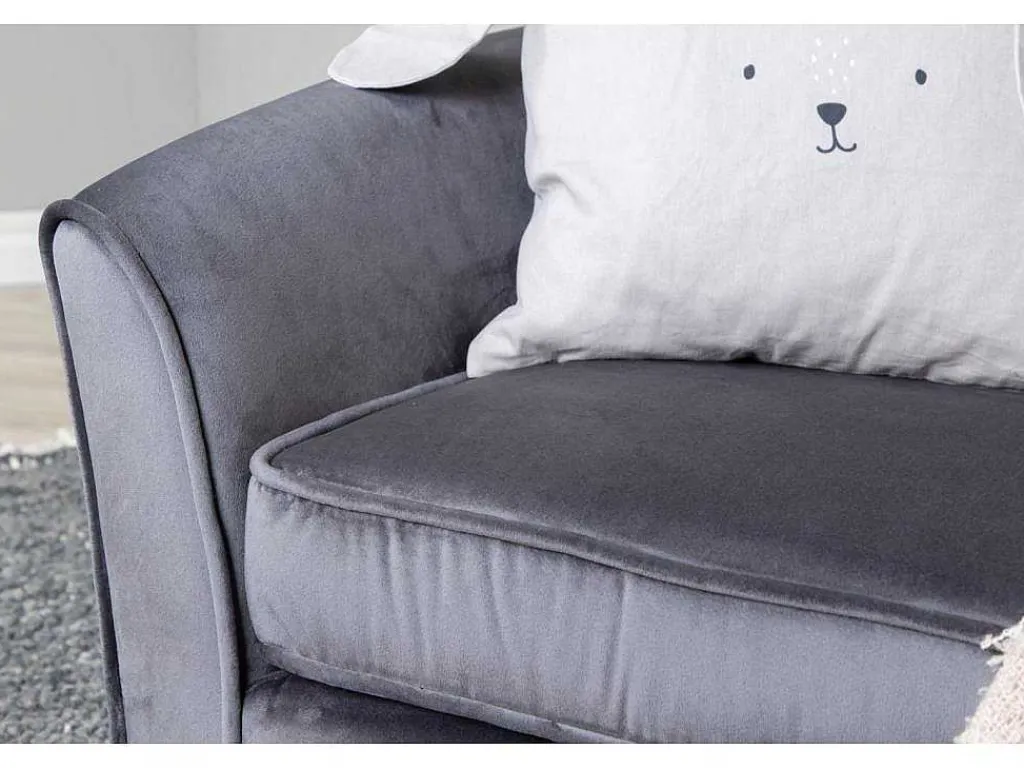 Velvet Bank Voor Kinderen Grijs.-Vente-unique Clearance
