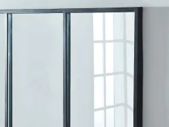 Vensterspiegel Industriele Stijl Dudley - Ijzer - 4 Delen - H120 X B90 Cm-OZAIA Online