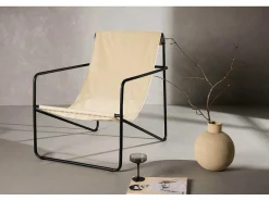 Vernon Fauteuil Beige.-Vente-unique New