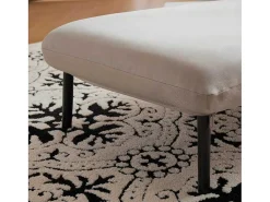 Verstelbare Converteerbare Gewatteerde Fauteuil Van Katoenen Stof - Beige-ModernLuxe Sale