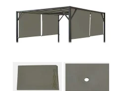 Vervangen Overkapping Voor Pergola Beja, Taupe-Vente-unique Sale