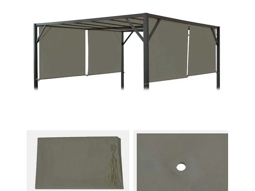 Vervangen Overkapping Voor Pergola Beja, Taupe-Vente-unique Sale