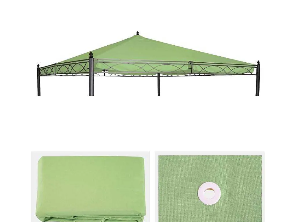 Vervangende Dakbedekking Voor Pergola Calpe Iii, Groen-Vente-unique Clearance