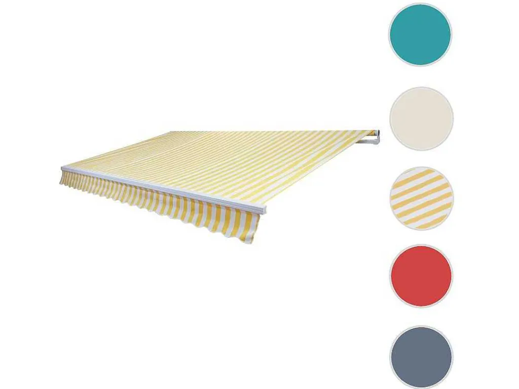 Vervangingshoes Voor Luifel Mcw-E49, Polyester Geel-Wit-Vente-unique Best