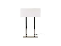 Vicenza Tafellamp, Chroom, Wit, 35 X 15 X 52 Cm,-EPIKASA Sale