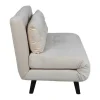 Vicky Slaapbank Velours Beige.-Vente-unique New
