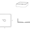 Vierkante Wastafel Om Te Plaatsen Van Terrazzo - L39 X B39 Cm - Stochi-Shower & Design