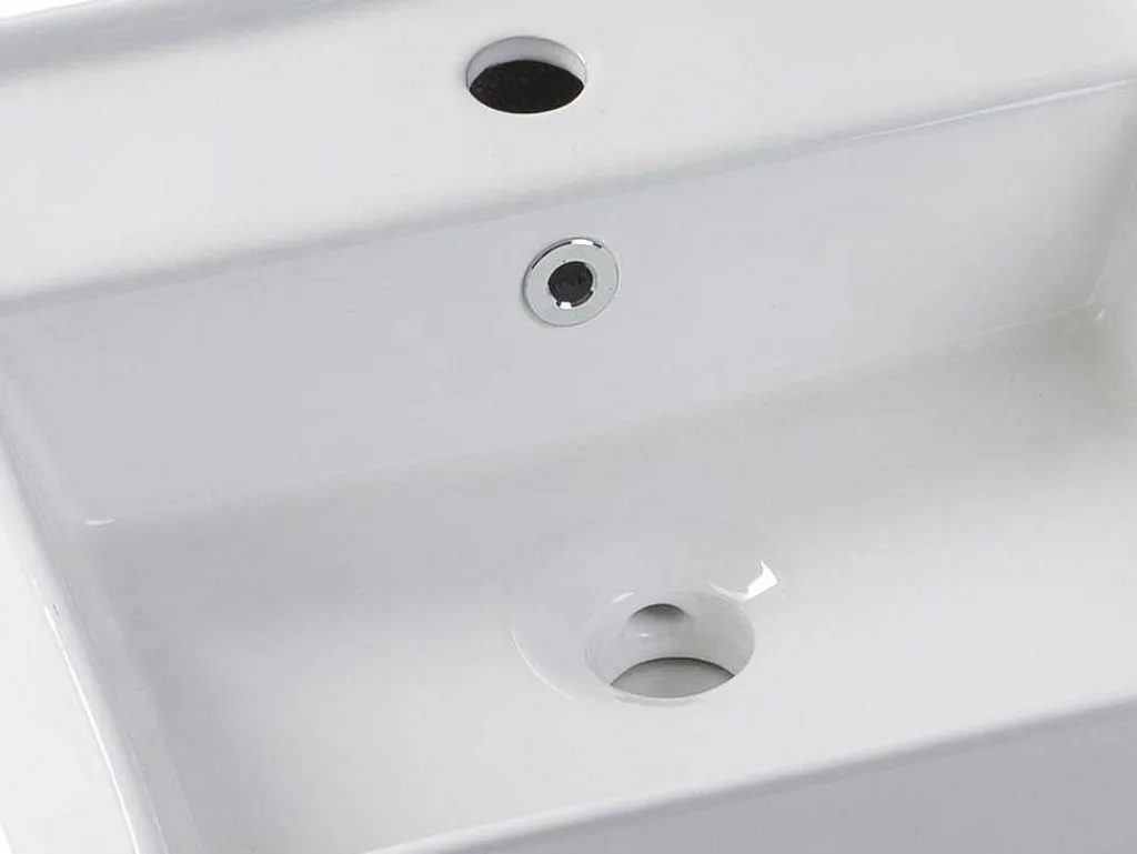 Vierkante Witte Keramische Wastafel - Verini-Shower & Design Clearance
