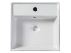 Vierkante Witte Keramische Wastafel - Verini-Shower & Design Clearance