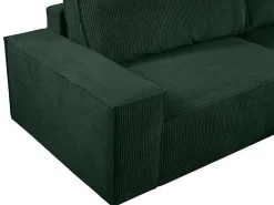 Vierzits Slaapbank Amelia Van Pascal Morabito - Ribfluweel - Spargroen-Vente-unique Sale