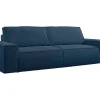 Vierzits Slaapbank Amelia Van Pascal Morabito - Ribfluweel - Blauw-Vente-unique Outlet