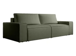 Vierzitsslaapbank Van Groen Velours Met Textuur Amelia-Vente-unique Discount