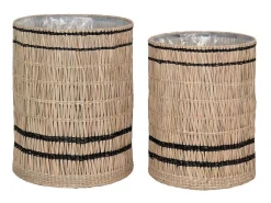 Vinh Planten Schuilplaatsen Set Van 2 Stuks. Buitenshuis Naturel.-Vente-unique