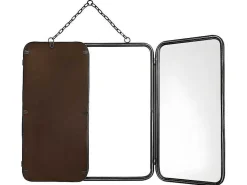 Vintage-Spiegel In 3 Delen Ceronne - B60 X H112 Cm - Metaalgrijs-OZAIA Online