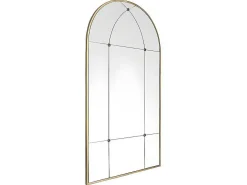 Vintage-Spiegel Van Metaal Palmyre - B80 X H150 Cm - Verouderd Goudkleurig-OZAIA New