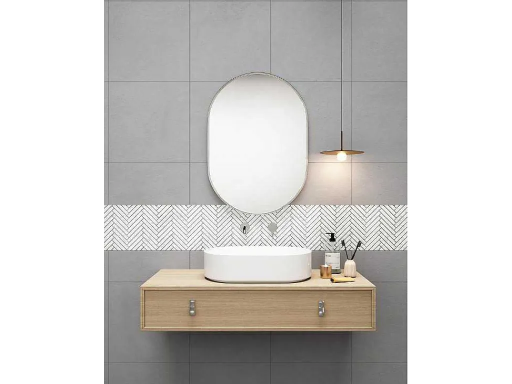 Vloer- En Wandmozaiek In Creme Marmer - Set Van 1M - Mandros-BRICOSOL Sale