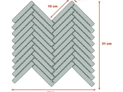 Vloer- En Wandmozaiek In Creme Marmer - Set Van 1M - Mandros-BRICOSOL Sale