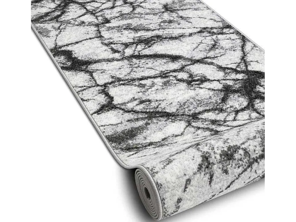 Vloerbekleding Bcf Morad Marmur Marmer Grijs 80 Cm 80X360 Cm-RugsX Online