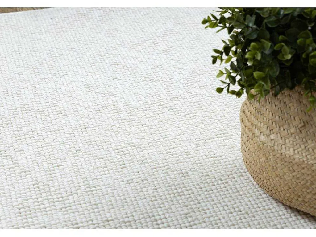 Vloerkleed Casablanca Plus Rond Creme Eenkleurig, Lus Cercle 80 Cm-RugsX