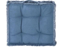 Vloerkussen Van Katoen - 45 X 45 Cm - Blauw - Honduras-OZAIA Best