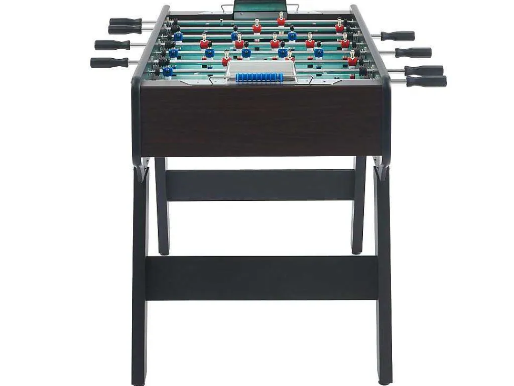 Voetbaltafel Van Mdf Met Eiken Effect - B153 X D77.6 X H96 Cm - Donker Naturelkleur - Edinson-Vente-unique Online