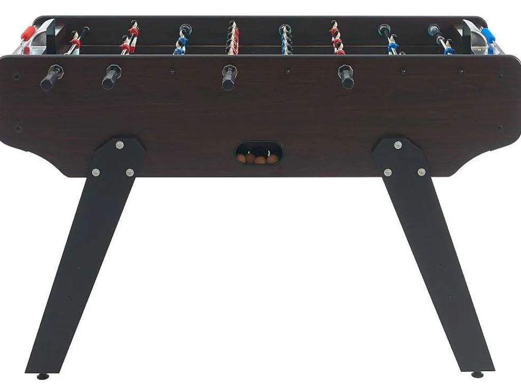 Voetbaltafel Van Mdf Met Eiken Effect - B153 X D77.6 X H96 Cm - Donker Naturelkleur - Edinson-Vente-unique Online
