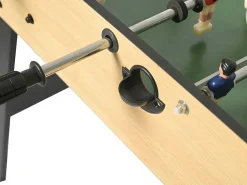 Voetbaltafel Van Naturel Houtkleurig Mdf - Opklapbaar - L121 X B61 X H79 Cm - Horton-Vente-unique Best