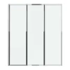 Vouwbaar Badscherm In Metaal Chroom 120 X 140 Cm District-Shower & Design Online