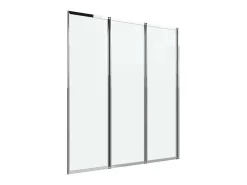 Vouwbaar Badscherm In Metaal Chroom 120 X 140 Cm District-Shower & Design Online
