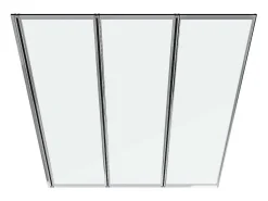 Vouwbaar Badscherm In Metaal Chroom 120 X 140 Cm District-Shower & Design Online