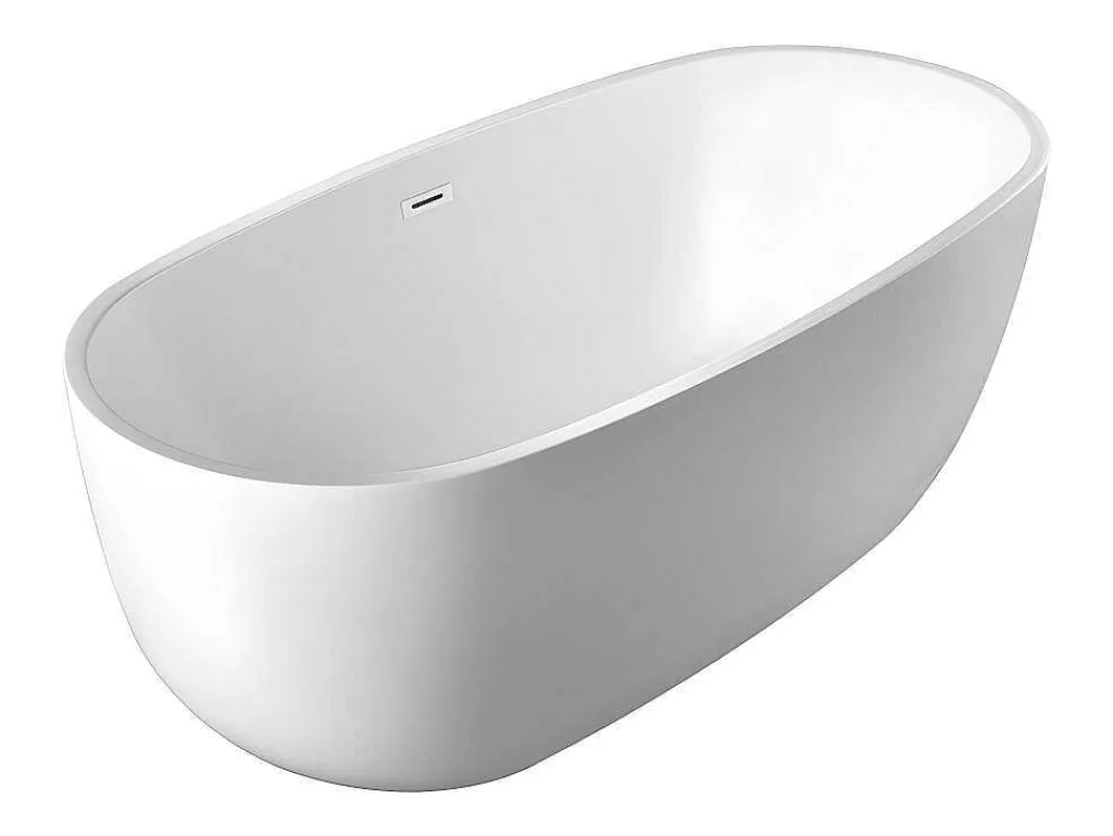 Vrijstaand Bad - 238 L - 170 X 80 X 58 Cm - Wit - Nica-Shower & Design Hot
