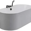 Vrijstaand Bad Met Kraan Stepona - 195 L - 150 X 75 X 58 Cm - Wit-Shower & Design Hot