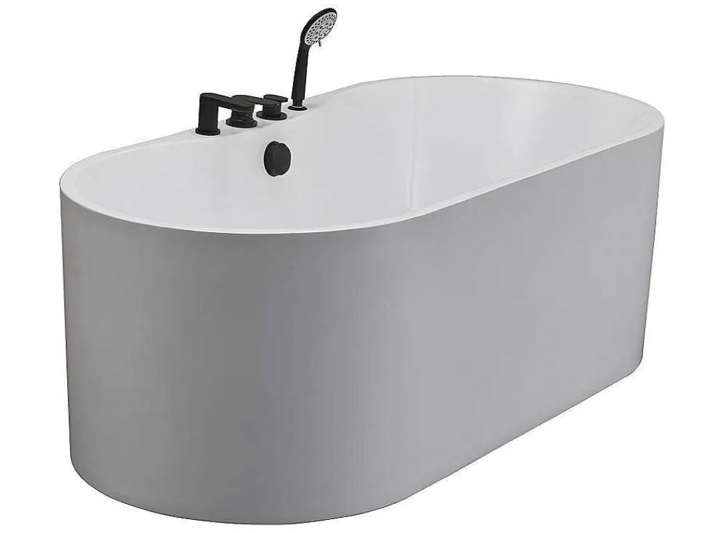 Vrijstaand Bad Met Kraan Stepona - 195 L - 150 X 75 X 58 Cm - Wit-Shower & Design Hot